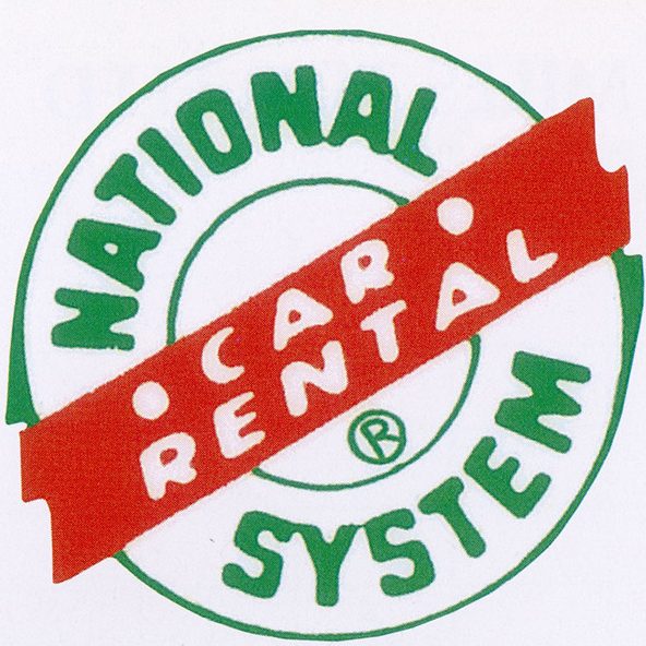 A National Car Rental logo from the 1940s
