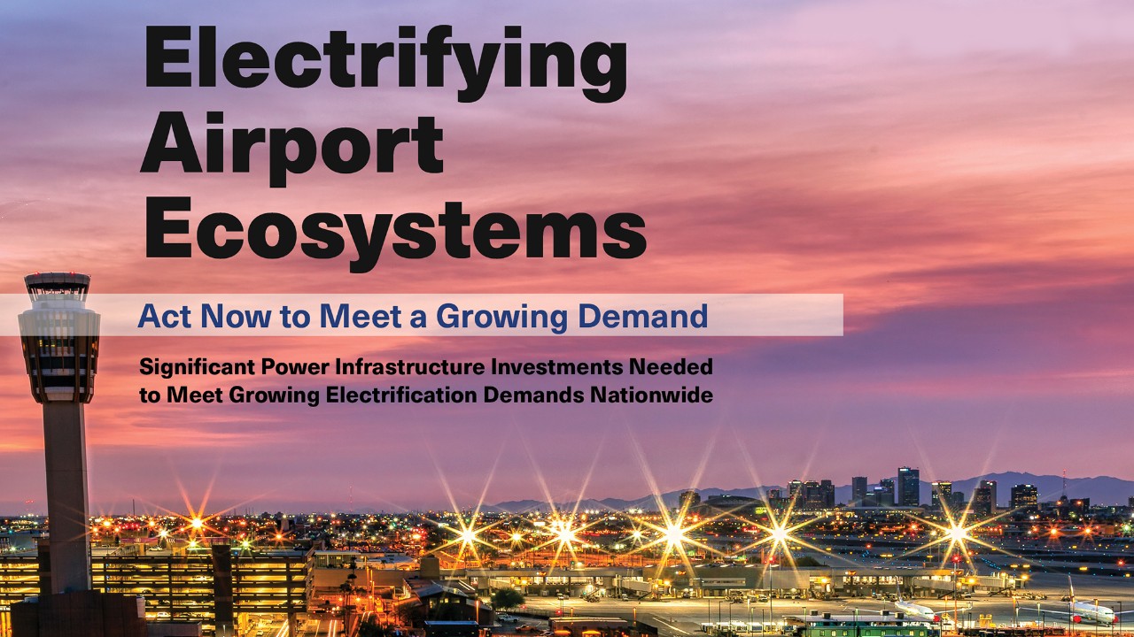 Report cover with an image of St. Louis Lambert International Airport in the background.